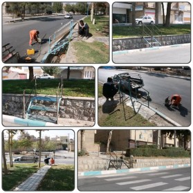 جریان خدمت در محلات شهر توسط واحد امانی معاونت عمران شهرداری کلیشاد و سودرجان