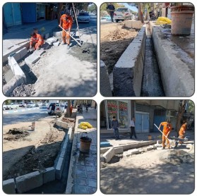 جریان خدمت در محلات شهر توسط واحد امانی معاونت عمران شهرداری کلیشاد و سودرجان