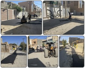 ادامه نهضت آسفالت در شهر و محلات