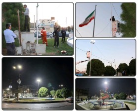 جریان خدمت در محلات شهر توسط واحد امانی معاونت عمران شهرداری کلیشاد و سودرجان