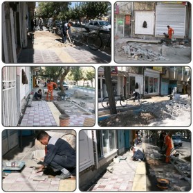 جریان خدمت در محلات شهر توسط واحد امانی معاونت عمران شهرداری کلیشاد و سودرجان