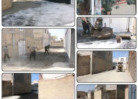 نهضت آسفالت معابر و کوچه‌های سطح شهر ادامه دارد ...