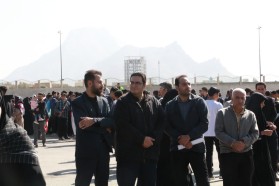 حضور مهندس مختاری شهردار کلیشاد و سودرجان به همراه پرسنل شهرداری در مراسم 13آبان و روز دانش‌آموز