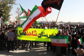 حضور مهندس مختاری شهردار کلیشاد و سودرجان به همراه پرسنل شهرداری در مراسم 13آبان و روز دانش‌آموز