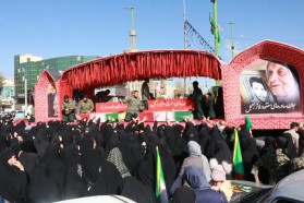 مراسم استقبال از کاروان شهدای گمنام (اهالی بهشت) در شهرستان فلاورجان