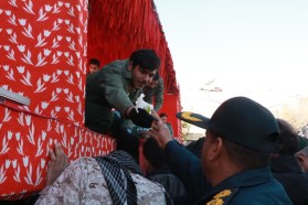 مراسم استقبال از کاروان شهدای گمنام (اهالی بهشت) در شهرستان فلاورجان