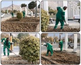 جریان خدمت در محلات شهر توسط معاونت فضای سبز شهرداری کلیشاد و سودرجان