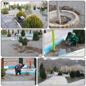 جریان خدمت در محلات شهر توسط معاونت فضای سبز شهرداری کلیشاد و سودرجان