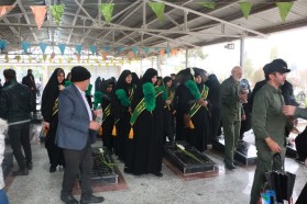 حضور خادمیاران کشوری گلستان شهدا اصفهان در شهر کلیشاد و سودرجان