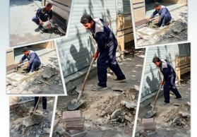 جریان خدمت در محلات شهر توسط واحد امانی معاونت عمران شهرداری کلیشاد و سودرجان