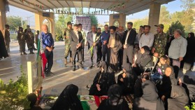مزار مطهر شهدای شهر کلیشاد و سودرجان غبارروبی و عطرافشانی شد