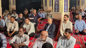 حضور شهردار به همراه نایب رئیس شورای اسلامی شهر و کارشناسان شهرداری در نماز جمعه شهر کلیشاد و سودرجان