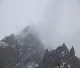 تصاویر اولین برف زمستانی در شهر کلیشادوسودرجان