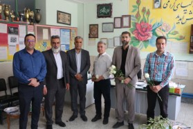 حضور مهندس مختاری شهردار و مهندس جعفری رئیس شورای اسلامی شهر در مدارس به مناسبت گرامیداشت مقام معلم