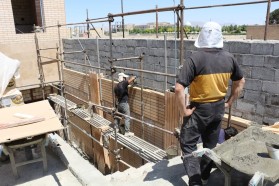 بازدید شهردار و  مسئول عمران شهرداری از روند اجرای پروژه های عمرانی