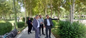 بازدید میدانی شهردار و رئیس شورای اسلامی شهر کلیشاد و سودرجان از پارک ساحلی و گفت‌وگوی صمیمی با شهروندان