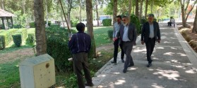 بازدید میدانی شهردار و رئیس شورای اسلامی شهر کلیشاد و سودرجان از پارک ساحلی و گفت‌وگوی صمیمی با شهروندان
