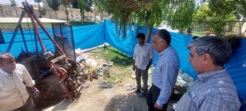 بازدید مهندس مختاری شهردار، از روند تعمیر چاه‌های آب در پارک ساحلی شهر و کوچه بوستان
