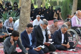 برگزاری مراسم دعای ندبه به مناسبت گرامیداشت آزاد سازی خرمشهر ، اولین سالگرد شهدای خدمت و 151شهید شهر کلیشاد و سودرجان 