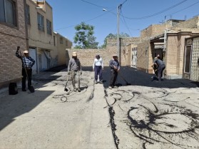 اجرای عملیات نهضت آسفالت و اصلاح معابر سطح شهر و محلات