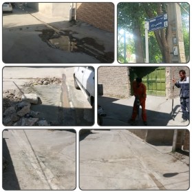 جریان خدمت در محلات شهر توسط واحد امانی شهرداری کلیشاد و سودرجان