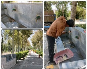 جریان خدمت در محلات شهر توسط معاونت فضای سبز شهرداری کلیشاد و سودرجان