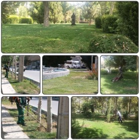 جریان خدمت در محلات شهر توسط معاونت فضای سبز شهرداری کلیشاد و سودرجان