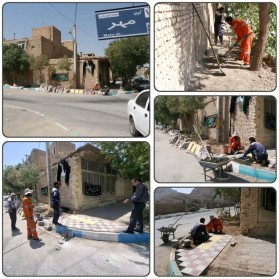 جریان خدمت در محلات شهر توسط معاونت عمران شهرداری کلیشاد و سودرجان