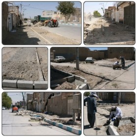 جریان خدمت در محلات شهر توسط معاونت عمران شهرداری کلیشاد و سودرجان