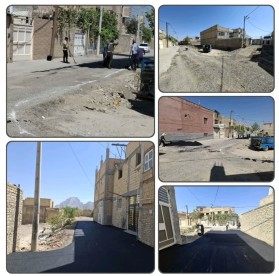 بازدید شهردار از روند اجرای نهضت آسفالت در سطح شهر و محلات 
