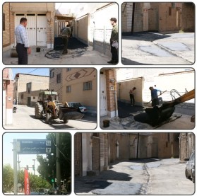 بازدید شهردار از روند اجرای نهضت آسفالت در سطح شهر و محلات 