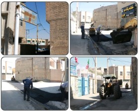 نهضت آسفالت شهر و محلات ادامه دارد ...