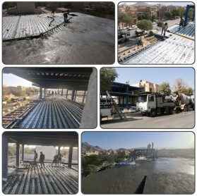 ادامه عملیات احداث سالن همایش شهرداری کلیشاد و سودرجان 