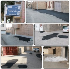 نهضت آسفالت در شهر کلیشاد و سودرجان ادامه دارد ...