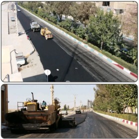 نهضت آسفالت در شهر کلیشاد و سودرجان ادامه دارد ...